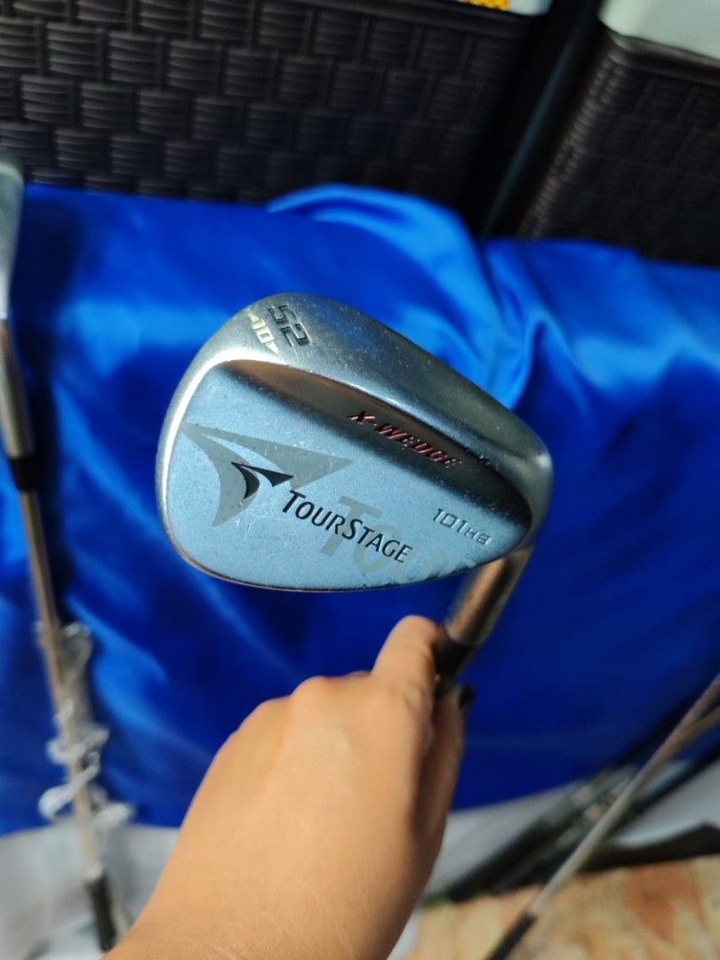 Assorted wedges52° 48° 58° (Category: Golf) located in Manila. Submitted by yeonmei5614747 (Listing ID 1463151864, Image 1). Description: Callaway x tour 58° -2000 Bridgestone tourstage 101hb -52° - 2500 Tsuruya A cell rescue sole 52°- 2000 Ram G Force AW52°- 1500 Taylormade Rac 58°- 3000 Bridgestone cl ladies wedge 56° -3000 Yardstick LS-01 52°- 1500 Right Handed Club...