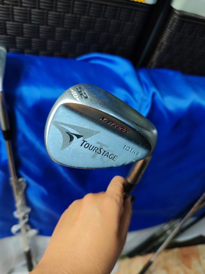Assorted Wedges 48°52°58° (Category: Golf) located in Manila. Submitted by meiyeon2 (Listing ID 1463148291, Image 3). Description: Callaway x tour 58° -2000 Bridgestone tourstage 101hb -52° - 2500 Tsuruya A cell rescue sole 52°- 2000 Ram G Force AW52°- 1500 Taylormade Rac 58°- 3000 Bridgestone cl ladies wedge 56° -3000 Yardstick LS-01 52°- 1500 Right Handed Club...