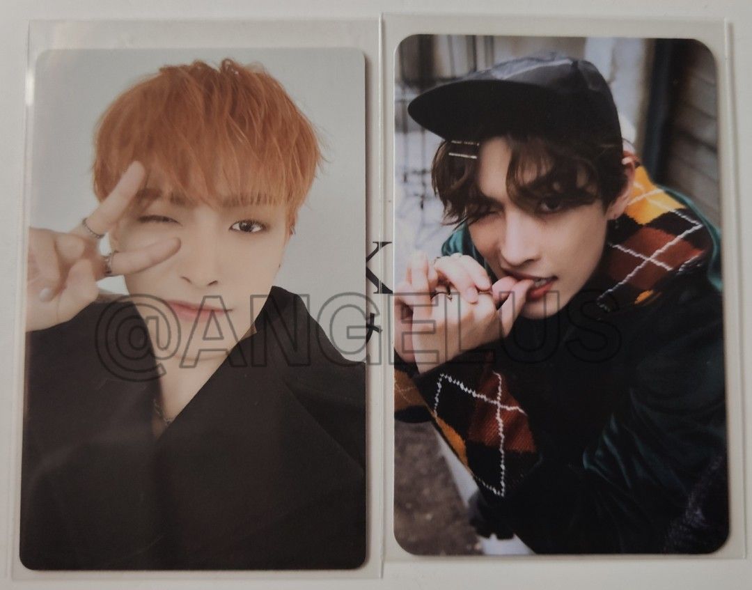 ATEEZ Hongjoong Photocards (Category: K-Wave Merchandise) located in Calamba. Submitted by angelustei (Listing ID 1463193045, Image 1). Description: - Official Hongjoong ATEEZ photocards - Price is negotiable - Ideal for atiny collectors - ₱150 for Hongjoong Golden Hour: part 1 (left) - ₱100 for Hongjoong THE WORLD EP.FIN : WILL PLATFORM VER. (right) - ₱240 for set mode of payment - gcash mode of delivery - lalamove.