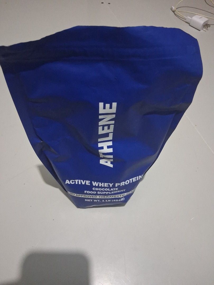 Athlene Active Whey Protein Chocolate 1 LB (Category: Sports & Fitness Nutrition) located in Manila. Submitted by dblct (Listing ID 1463235234, Image 1). Description: - Athlene Active Whey Protein - Flavor: Chocolate - Type: Food Supplement - Size: 1 LB (454g) - Perfect for your fitness journey!.