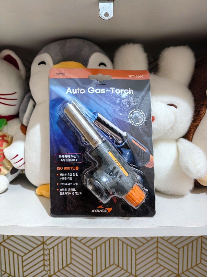 Auto Gas-Torch (Model TKT-9607) Portable Multi-Purpose Flame Torch (Category: Other Kitchenware & Tableware) located in San Jose del Monte. Submitted by chimkenugets (Listing ID 1463283390, Image 2). Description: Auto Gas-Torch (Model TKT-9607), a portable multi-purpose flame tool used for camping, cooking, and light plumbing work.