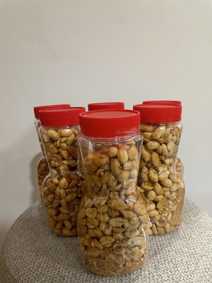 Baked Garlic Crunch Nuts (Category: Food Organization & Storage) located in Binan City. Submitted by dearlouise (Listing ID 1463272420, Image 1). Description: - Deliciously crunchy and savory roasted peanuts. - Comes in convenient plastic jars with red lids. - Ideal for parties, gatherings, or everyday snacking. - Satisfy your snack cravings with this tasty treat!.