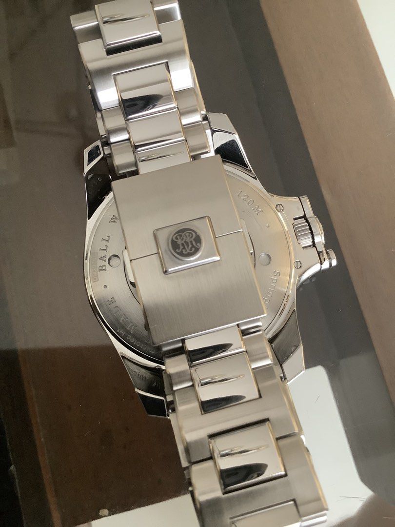 BALL ENGINEER HYDROCARBON AIRBORNE CHRONOMETER 42MM (Category: Luxury Watches) located in Taytay. Submitted by eugeneyoung (Listing ID 1463126489, Image 3). Description: Ball Engineer Hydrocarbon Airborne with Patented Spring Lock anti- shock system. Ref. Model# DM2076CS1CAJBK. 42mm. Case size. Automatic Ball Cal. RR1102-CSL. Chronometer Certified (COSC with Certificate). Day/Date Calendar ,window display. Ceramic high-tech material extremely Scr