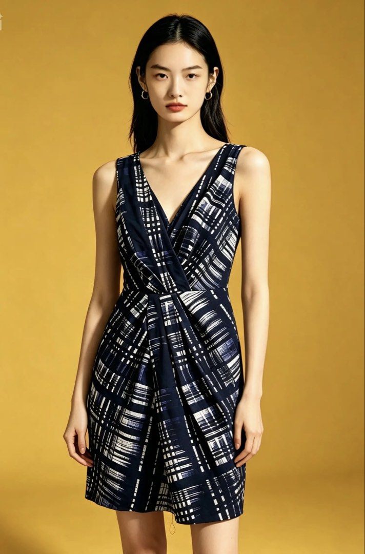 BANANA REPUBLIC (Category: Dresses) located in Davao. Submitted by sart0ria85 (Listing ID 1463267629, Image 2). Description: A blue black and white abstract print bodycon sleeveless dress. 69% COTTON 31% SILK MADE IN CHINA 🇨🇳 XSMALL. Size 2 0 in details but this is american size, perfect for size 2. EXCELLENT CONDITION 100% Never used..
