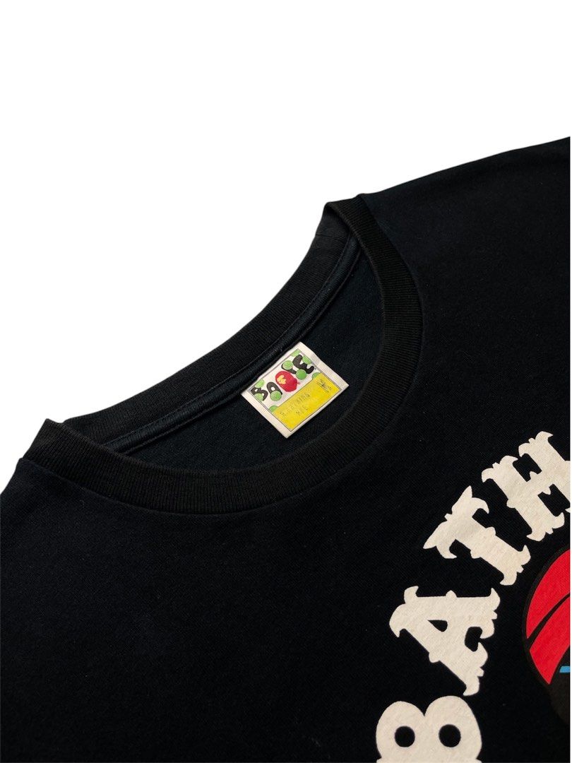 BAPE PIRATE COLLEGE TEE (Category: Tshirts & Polo Shirts ) located in Cabanatuan. Submitted by rmsdnl (Listing ID 1463235165, Image 3). Description: BAPE PIRATE COLLEGE TEE -Complete tags -Authentic Size m on tag best fit large Width-21 Length-27 Excellent condition Issue:Very tiny dot chip but the print is still intact Color rate:9.7/10 Price:2099.