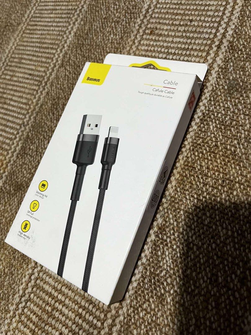 Baseus cable (Category: Chargers) located in Mandaluyong City. Submitted by chilliestchille (Listing ID 1463139249, Image 1). Description: .