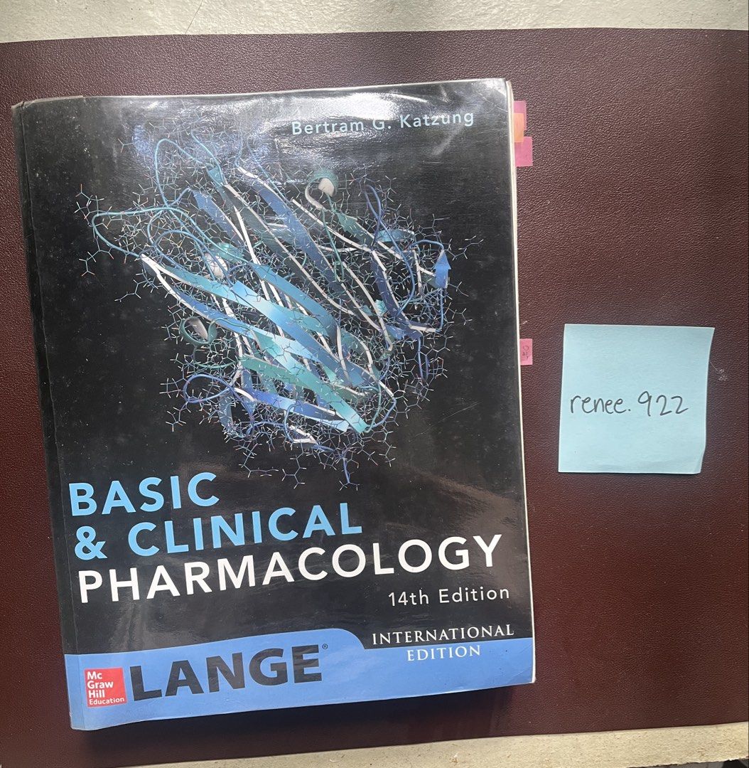 Basic & Clinical Pharmacology Katzung 14th Edition (Category: Textbooks) located in Solano. Submitted by renee.922 (Listing ID 1463215208, Image 1). Description: -14th Edition -With plastic cover -With highlighted pages.