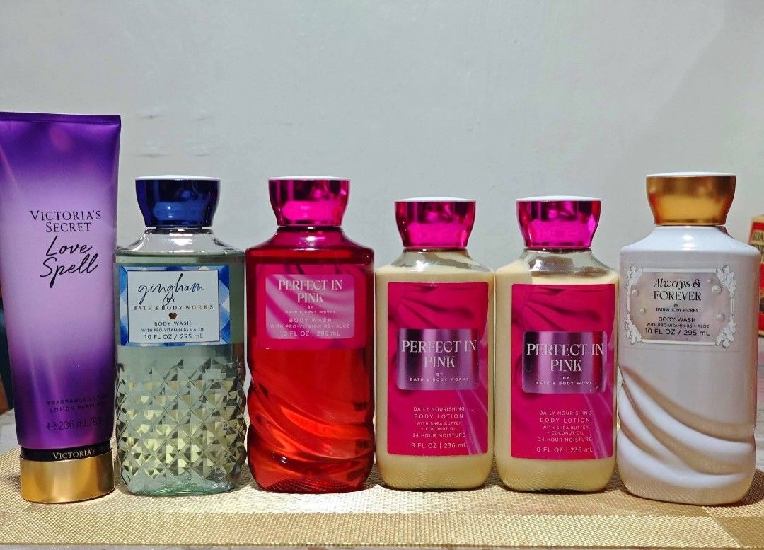 BBW AND VS (Category: Bath) located in Caloocan City. Submitted by anna_banana18 (Listing ID 1463157559, Image 2). Description: BBW & VS NEVER BEEN USED ✔️Lotion ✔️Fragrance Mist ✔️Body Wash SALE‼️ SALE‼️ BUY ANYTHING at ₱450php each Buy 2 at ₱800php Guaranteed from 🇺🇸 Take all Total if 15pcs - ₱5500 last price (kasama na po yung dalawang DUBYENOTE from Japan) Mop: Gcash/Bank transfer Mod: LBC/Lala/Jnt Location: 📍Galas Qc.