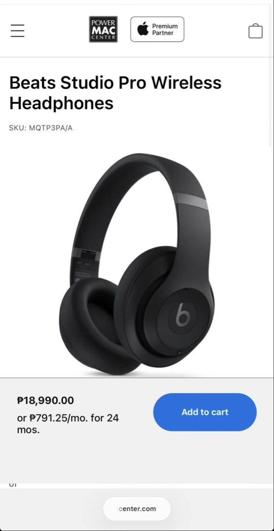 Beats Studio Pro Wireless Headphones Black (Category: Headphones & Headsets) located in Quezon City. Submitted by rvmv_ (Listing ID 1463245337, Image 3). Description: - Beats Studio Pro Headphones - Color: Black - Includes original case - Superior sound quality - Advanced noise cancellation - Reason for selling: Upgraded to a new pair - Feel free to ask any questions!.