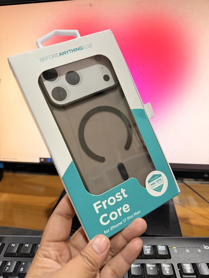 Before Anything Else Shockproof Magsafe Case for Iphone 17Pro Max (Category: Cases & Sleeves) located in Bacolod City. Submitted by charmvault (Listing ID 1463147475, Image 1). Description: Before Anything Else Magsafe Shockproof Case forIphone 17 Pro Max Brandnew Bought at Ayala Powermac RFS Extra case P1000 lastprice + SF.
