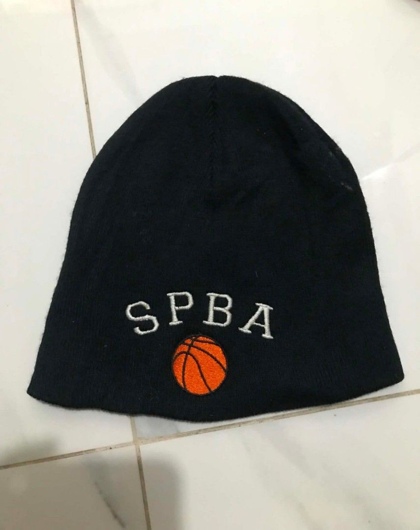Black SPBA Beanie with Basketball Logo (Category: Caps & Hats) located in Manila. Submitted by mikeee03 (Listing ID 1463165458, Image 1). Description: - Black beanie with 'SPBA' embroidered in white. - Features a small embroidered basketball detail. - Perfect for staying warm or for everyday casual wear. - Simple and classic design..