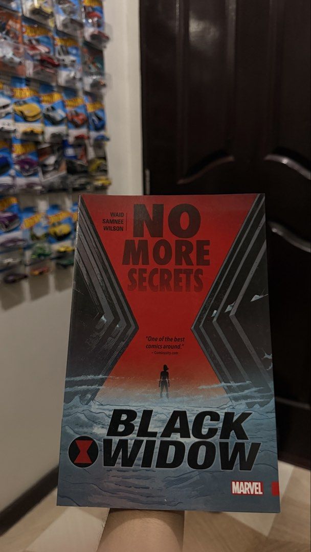 Black Widow: No More Secrets Marvel Comic (Category: Comics & Manga) located in San Fernando. Submitted by goodiespin (Listing ID 1463267142, Image 1). Description: - Marvel's Black Widow comic book: 'No More Secrets' - Written by Waid, Samnee, and Wilson - Features a quote calling it 'one of the best comics around' - A great addition for any Marvel fan's collection.