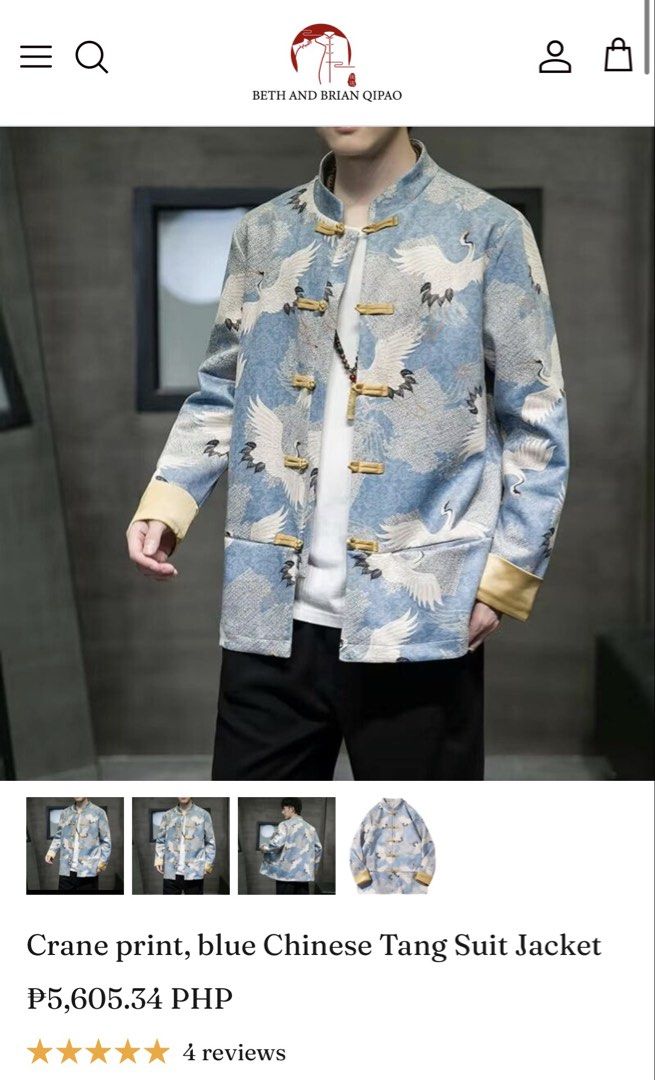 Blue Crane Tang suit Jacket (Category: Coats, Jackets and Outerwear) located in Cavite. Submitted by g1mon (Listing ID 1463292982, Image 3). Description: This item is thrifted Tagged size: 5XL Measurements (inches): Pit-to-pit: 25.5 Length: 30.9 Issues: None *Note: Lighting may affect the colour in the image* Feel free to message for any questions!.