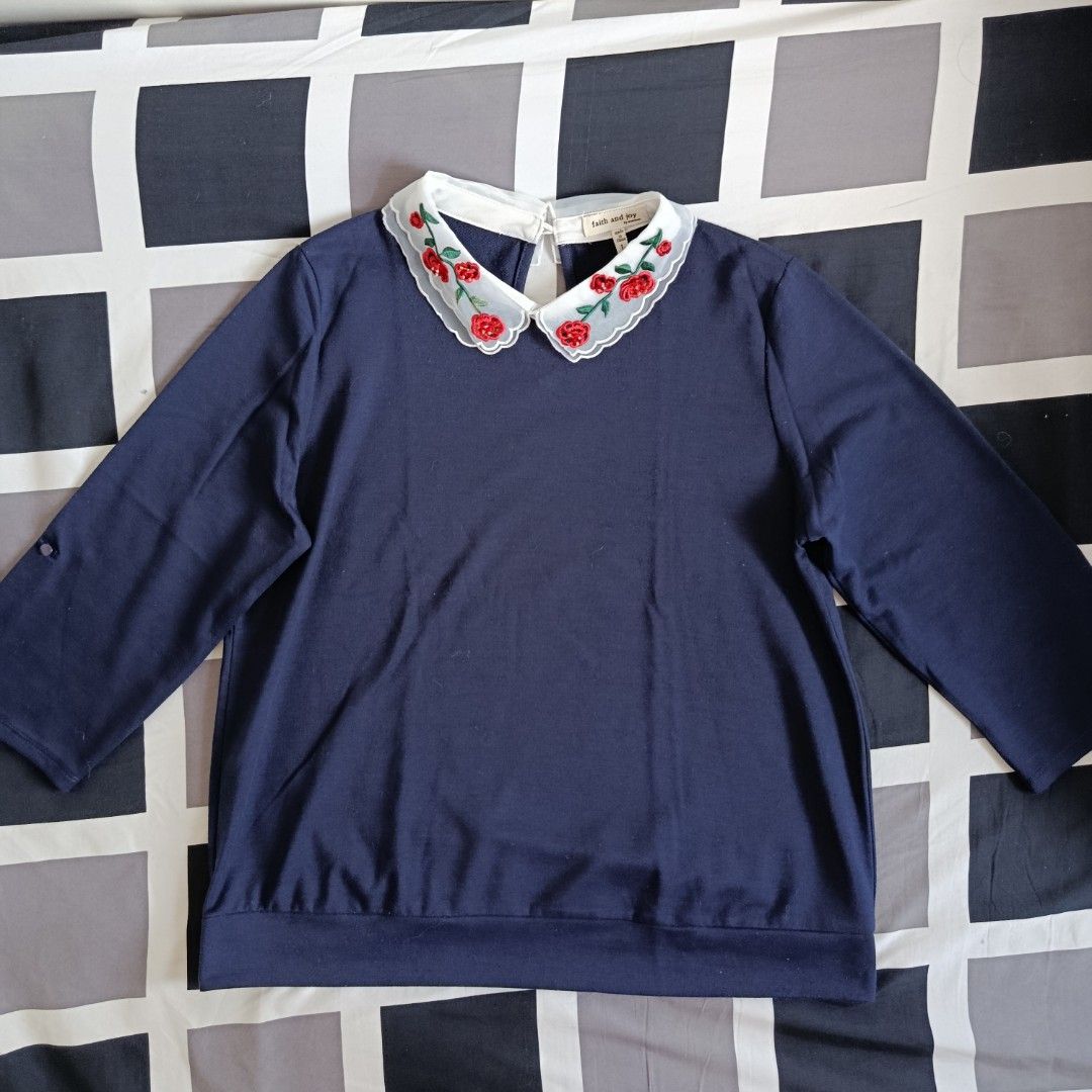 Blue Longsleeve Top with Collar (Category: Longsleeves) located in Bulacan. Submitted by chi.ph (Listing ID 1463199720, Image 1). Description: .