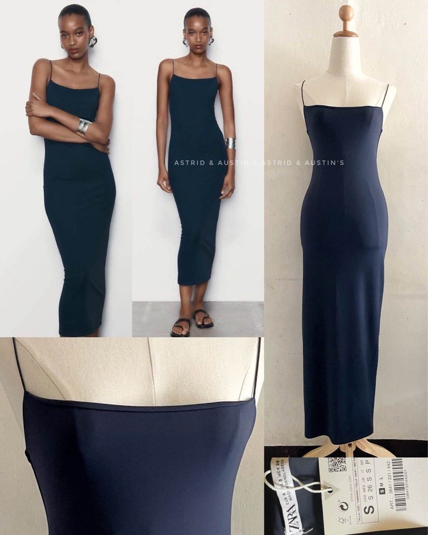 BNWT ZARA polyamide midi dress (Category: Dresses) located in Dasmarinas. Submitted by allisongrey1323 (Listing ID 1463133916, Image 1). Description: BNWT ZARA polyamide midi dress Small on tag price: 1,200.