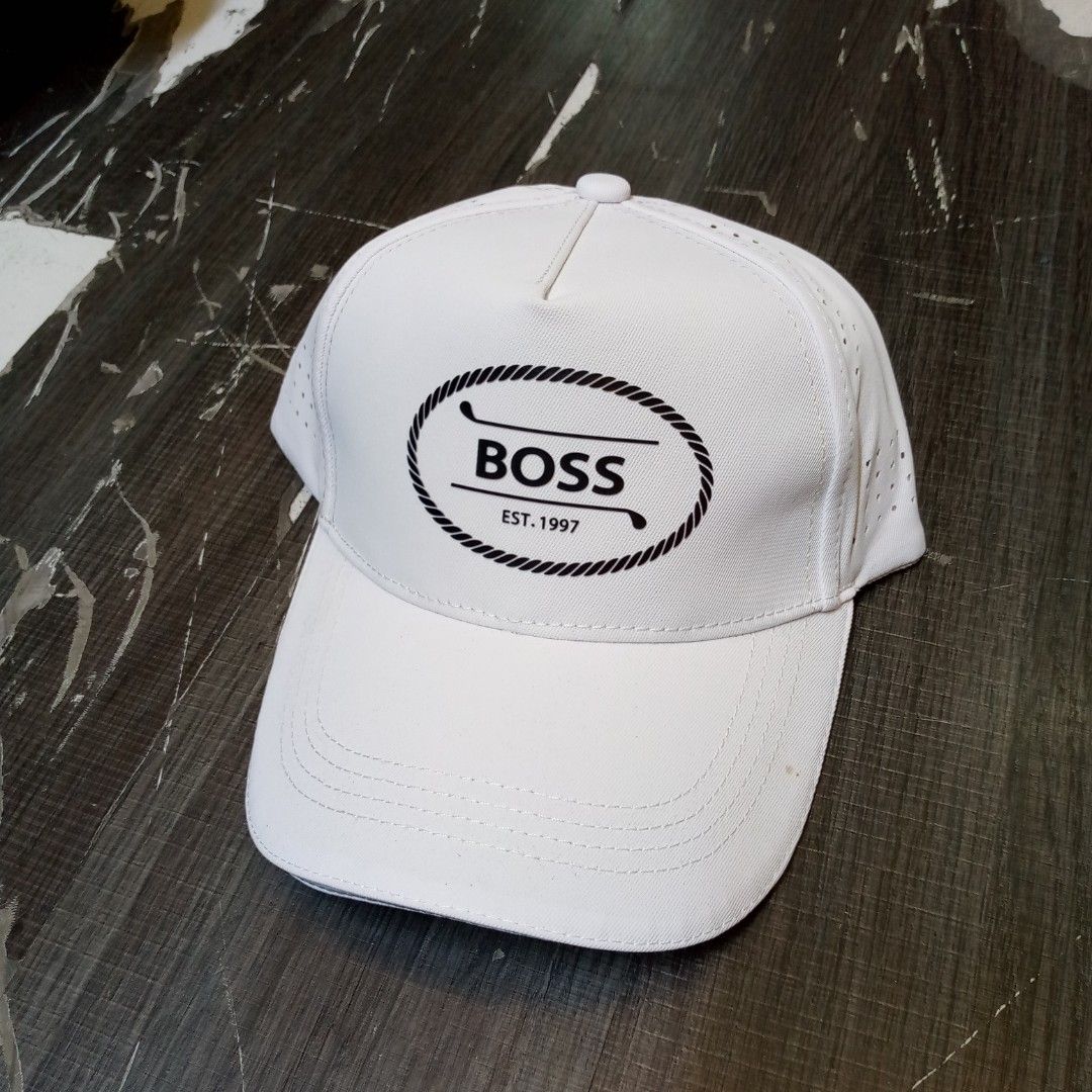 BOSS Est. 1997 Golf Cap White (Category: Caps & Hats) located in Manila. Submitted by pablopresk0. (Listing ID 1463273442, Image 1). Description: FOR SALE🧢 EXCELLENT CONDITION✅ MANILA LOCATION📍 JNT/LBC/LALAMOVE📦 PM IF INTERESTED📩.