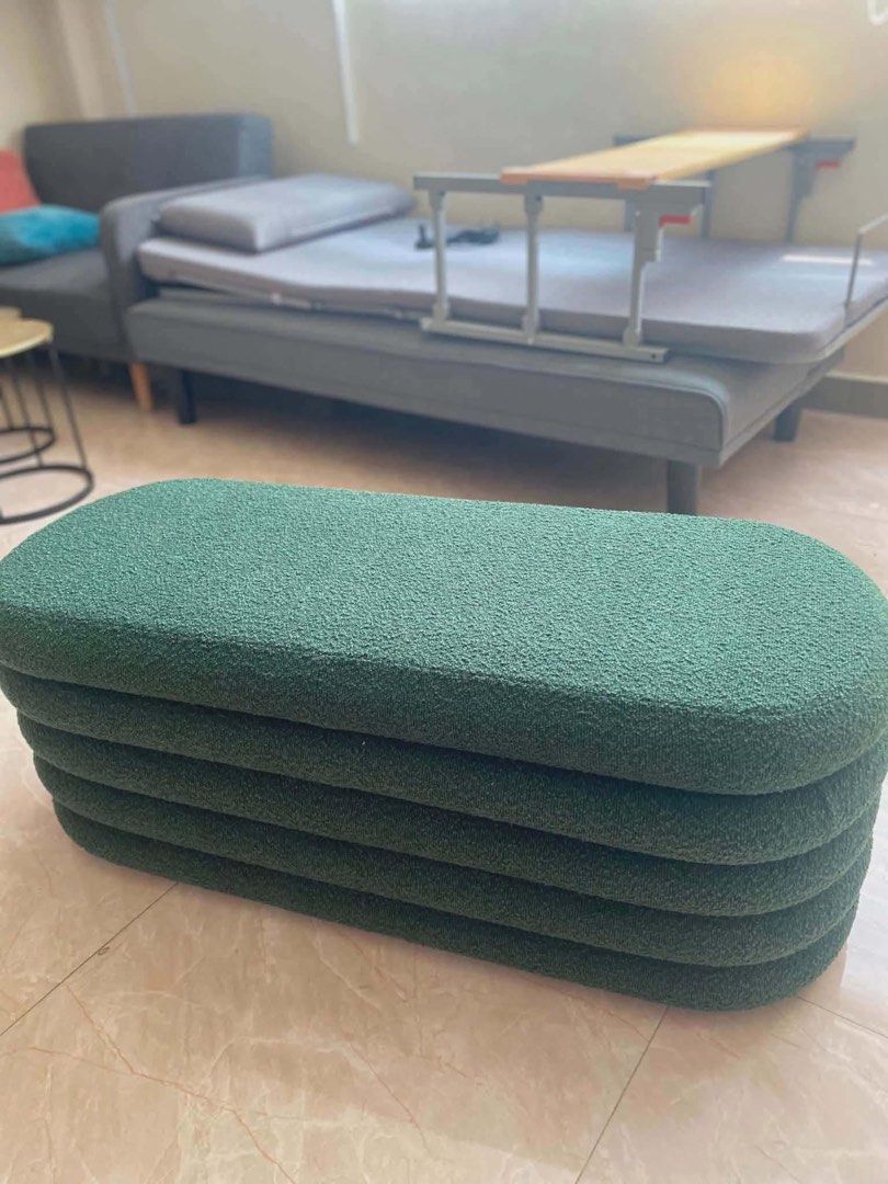 Boucle Stool Ottoman with Storage (Category: Chairs) located in Valenzuela. Submitted by jhagonzales (Listing ID 1463223447, Image 2). Description: .
