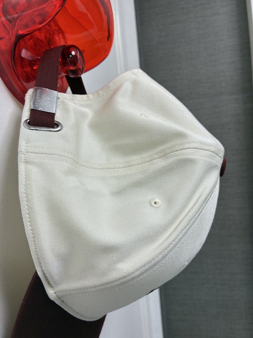 Brand New: Lululemon Structured Ball Cap Collegiate (Category: Hats & Beanies) located in Manila. Submitted by bili.jn (Listing ID 1463135673, Image 3). Description: - Cream and burgundy Lululemon baseball cap - Features embroidered Lululemon logo and '1998' detail - Adjustable strap at the back for a custom fit - Ideal for everyday wear or intense workouts - Ensures a comfortable and secure fit.