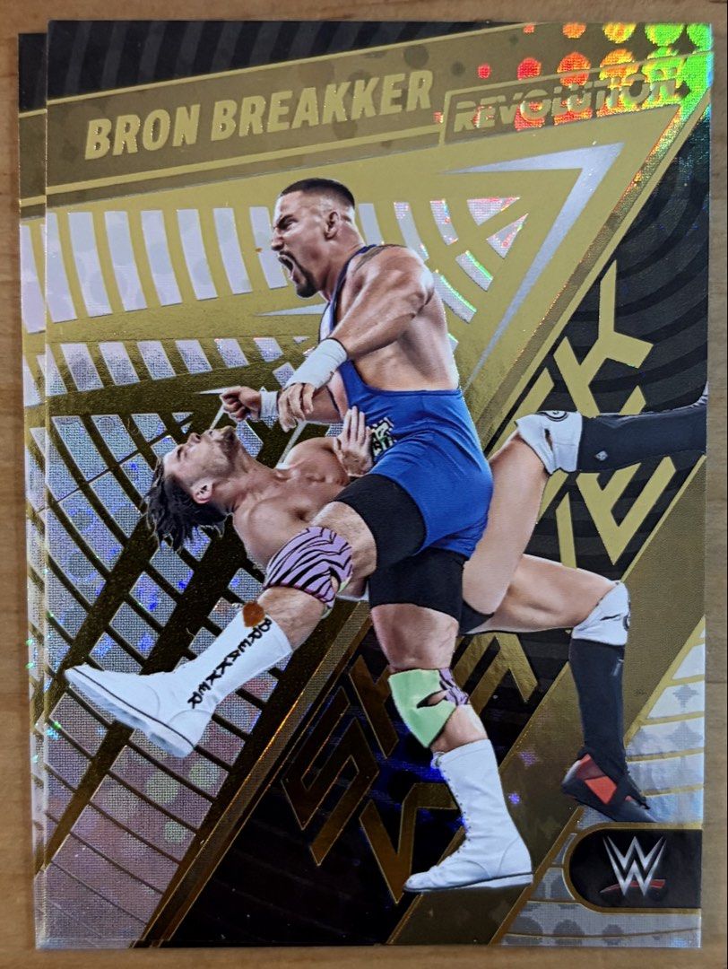 Bron Breakker | WWE Cards ~ Shock Wave '23 (Category: Raw Singles) located in Makati City. Submitted by cardlab (Listing ID 1463124527, Image 1). Description: Items are 💯 authentic/original/legit. About The Card: • 2023 Revolution • Card No. 23 • Shock Wave FOR: • Cards ₱99 and below with Card Sleeves • Cards ₱100 and up with Used Toploader • ₱10 for Bnew Tops Packaging (If Shipping): ✔️ Plastic cover ✔️ Cardboard ✔️ Bubble wrap NOTE: • Cards ar