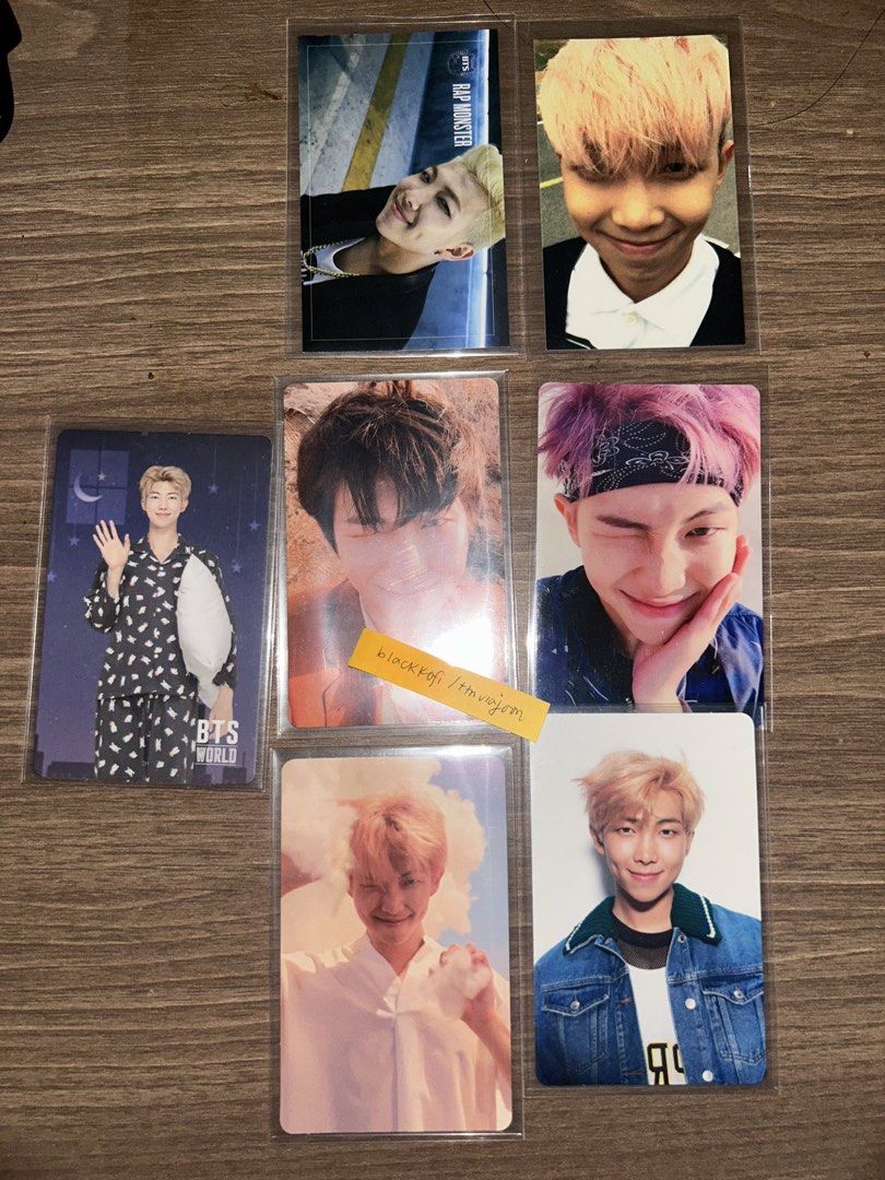 BTS RM Namjoon Assorted Photocards (Category: K-Wave Merchandise) located in San Fernando. Submitted by blackkofi (Listing ID 1463157169, Image 1). Description: MOP: Gcash, GoTyme MOD: JNT Loc: La Union (SF usually around 70php) Notes: DOP: Every Friday; I ship on Sat-Sun only. (Eg. You confirm Tuesday of the week, I can wait for payment till Friday since I ship on Sat-Sun, for your peace of mind). Can send previous transactions from X and FB..
