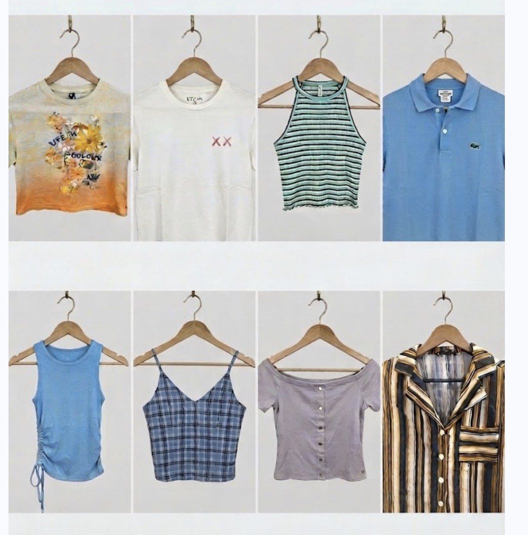 Bundle of 8 Tops - Various Styles & Brands (Category: Blouses) located in Taguig. Submitted by peanutcoconut (Listing ID 1463280867, Image 1). Description: - Bundle of 8 tops - See prior listings for more details - I’m doing major declutter, so if you buy in bulk I’ll sell this for 1,800 only in total. :) .