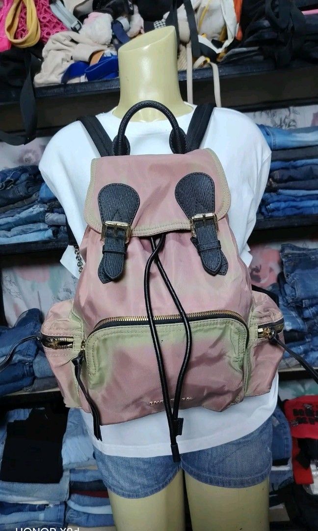 Burberry Backpack (Category: Luxury Bags & Wallets) located in Carmen. Submitted by aquarius.00 (Listing ID 1463268586, Image 2). Description: excellent Condition with hangtags naka plastic pa hardwares ukay source clothbags.