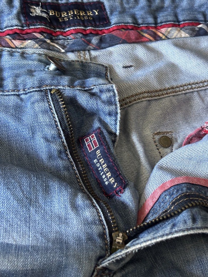 Burberry Est. 1856 Denim Shorts (Category: Shorts) located in Quezon City. Submitted by ginoongpablo (Listing ID 1463167120, Image 2). Description: Burberry denim shorts. Classic blue wash, slightly faded. Zip fly, button closure. Front and back pockets. Comfortable for everyday wear. Perfect for summer. Size 30-32.