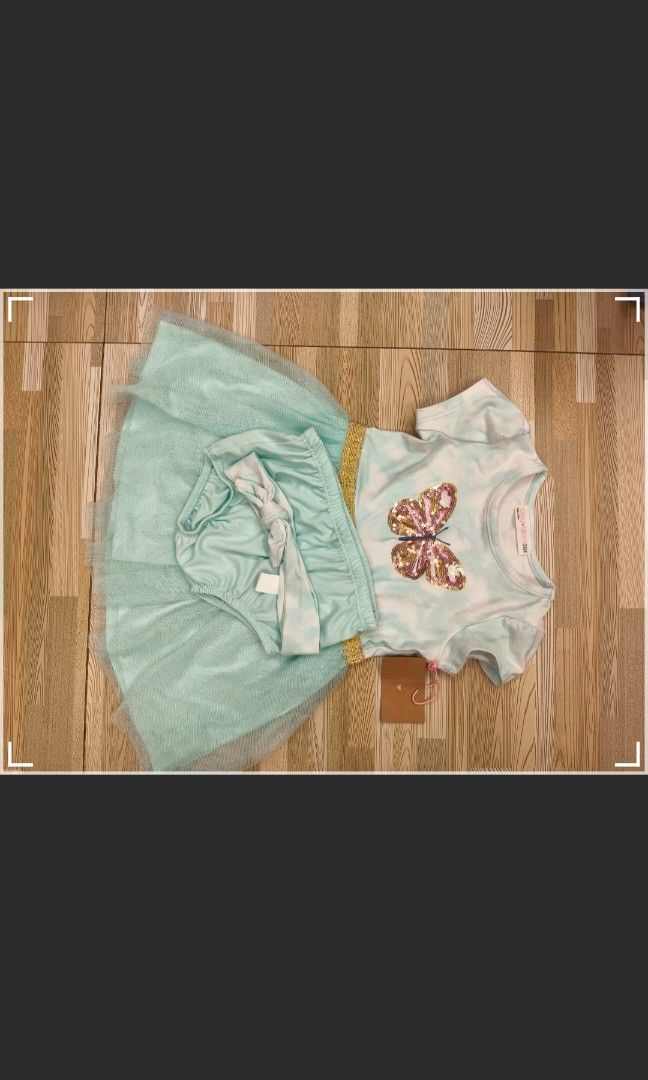 Butterfly Dress 3in1set (Category: Babies & Kids Fashion) located in Bulacan. Submitted by threelittleclassics (Listing ID 1463131621, Image 1). Description: Gift galing sa ninang pero di na nagamit natambak lng sa cabinet. goods na goods sya pwede pang bday pwede din pang gala shoes n lng ang kulang☺️..