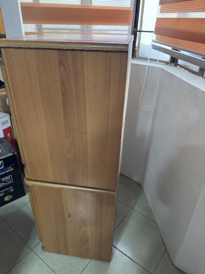 Cabinet drawer (Category: Shelves, Cabinets & Racks) located in Bacoor. Submitted by sdgv_ (Listing ID 1461255917, Image 3). Description: 2 small cabinets (pinagpatong lang namin) Good for small spaces Size 22inch height 15 inch width FLAWS as well used siya, may mga scratches and one last drawer di na ganun ka smooth for open/close. .