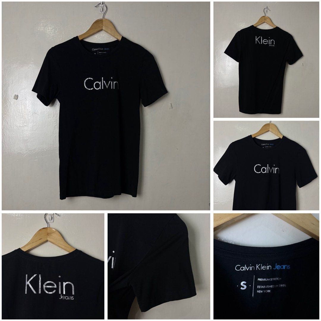 Calvin Klein (Category: Shirts) located in Quezon City. Submitted by npdthrift25 (Listing ID 1463308909, Image 1). Description: Calvin Klein Excellent Condition Color rate: 9/10 hairline Dimension W 18 L 25 Size: Small 500.