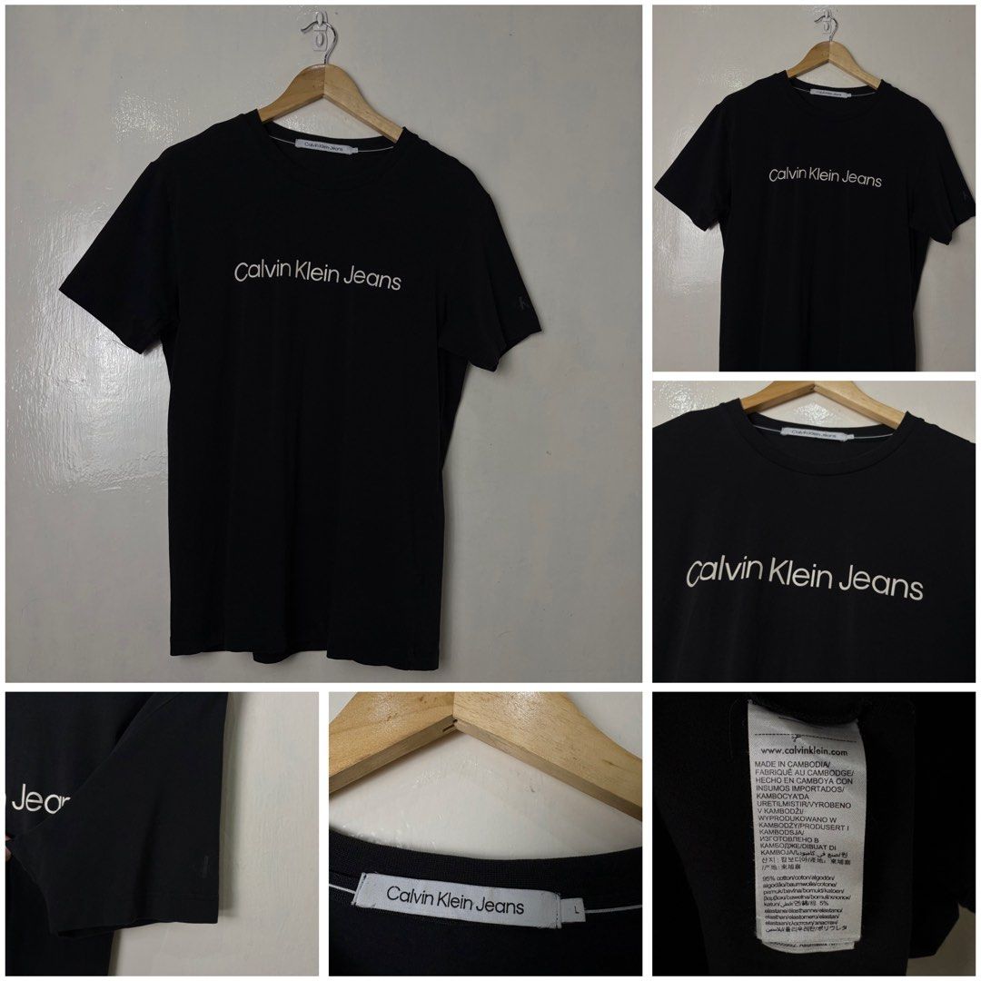 Calvin Klein (Category: Tshirts & Polo Shirts ) located in Quezon City. Submitted by npdthrift25 (Listing ID 1463309639, Image 1). Description: Calvin Klein Excellent Condition Color rate: 9.5/10 No Issue Dimension W 21 L 28 Size: Large 700.