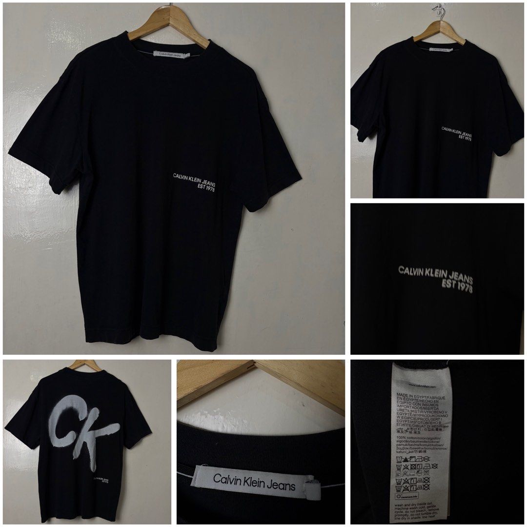 Calvin Klein (Category: Tshirts & Polo Shirts ) located in Quezon City. Submitted by npdthrift25 (Listing ID 1463309769, Image 1). Description: Calvin Klein Excellent Condition Color rate: 9.5/10 No Issue Dimension W 22 L 27 Size: XL 700.