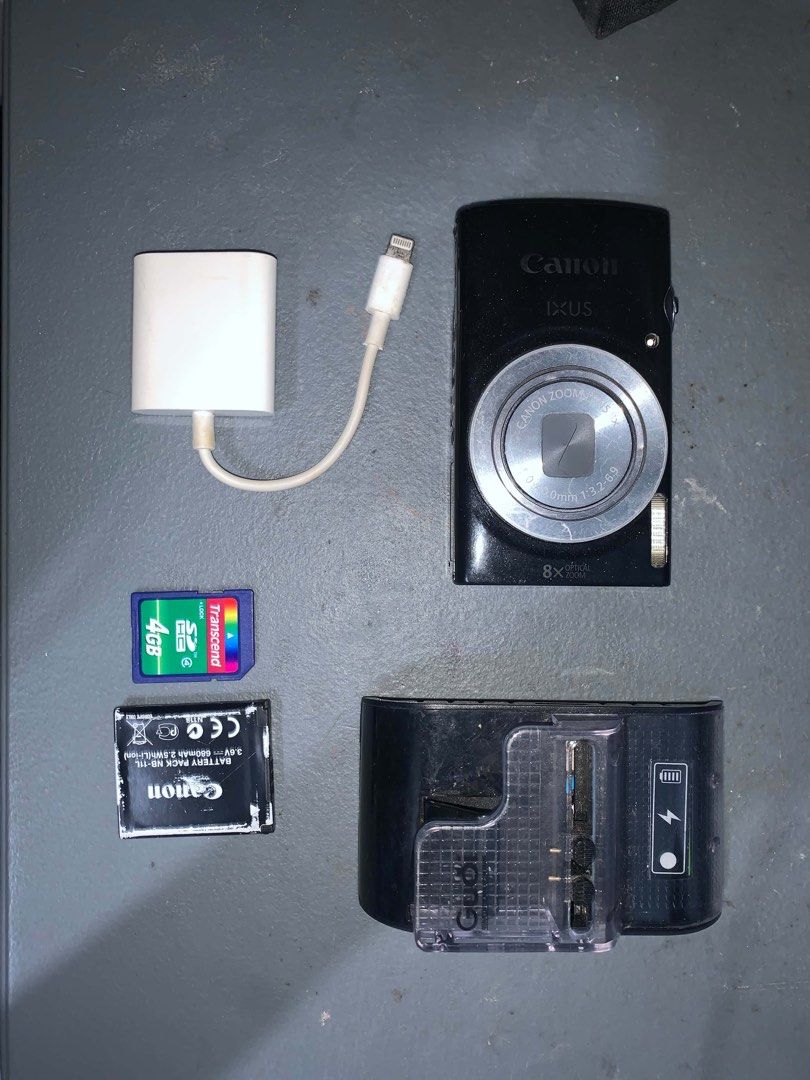 Canon IXUS 145 (Category: Cameras) located in Guagua. Submitted by virgodowll (Listing ID 1463275658, Image 1). Description: CANON IXUS 145 ( glitery black ) 16 MP 8x OPTICAL ZOOM UNIT + BATTERY + SD CARD+ sd card reader ISSUES: - minimal sensor dust - no port cover - dents and scratches - scratch sa lens, sometimes affects the output but slightly noticeable naman mop: gcash mod: j&t open for laway for 5k.
