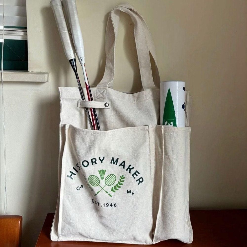 Canvass Badminton Racket Tote Bag (Category: Tote Bags) located in Cordova. Submitted by thedecluterrer (Listing ID 1463123173, Image 3). Description: .