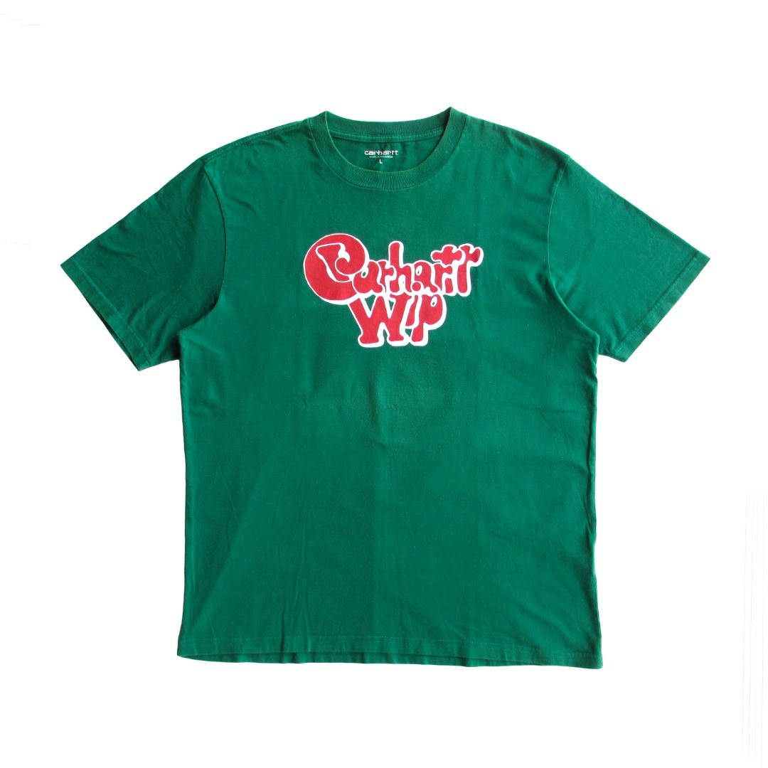 Carhartt WIP Bubble Gum Tee (Category: Tshirts & Polo Shirts ) located in Orani. Submitted by everythingrand0m (Listing ID 1463204494, Image 1). Description: Carhartt WIP Bubble Gum Tee MEASUREMENTS: SIZE: Large on tag WIDTH: 22 inches LENGTH: 29 inches ISSUE(S): Mini dot stains around the neck Feel free to ask!.