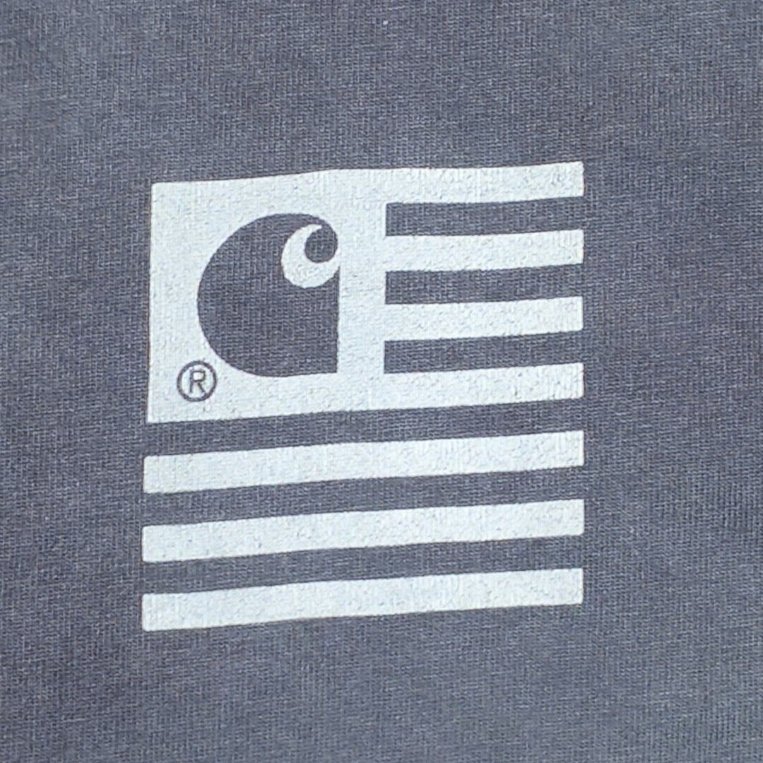 Carhartt WIP T-Shirt Size - Chromo (Category: Tshirts & Polo Shirts ) located in Baguio. Submitted by hevimetl (Listing ID 1463192561, Image 3). Description: - Brand: Carhartt WIP - Color: Faded Blue/Teal - Design: Classic Carhartt logo on front, graphic print on back - Material: 100% Organic Cotton - Size: Tagged L - Best for: Casual wear.