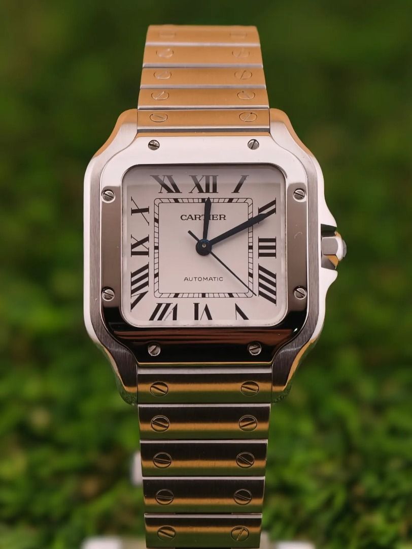 Cartier Santos Medium 2019 (Category: Accessory Holder, Box & Organizers) located in Muntinlupa City. Submitted by noeyslittlecloset (Listing ID 1463134142, Image 2). Description: Cartier Santos Medium Reference WSSA0010 Full Set 2019 (Box Watch Card) Open for 3rd party Authentication Meetup Alabang or BGC showroom (preferred) Php 378k .