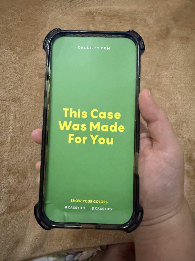 Casetify 16 pro max (Category: Cases & Sleeves) located in Angeles City. Submitted by msskyve (Listing ID 1463119476, Image 2). Description: Pre-loved but still in good condition. 😊 ✨ Still usable and clean ✨ No major damage ✨ Selling because no longer needed.