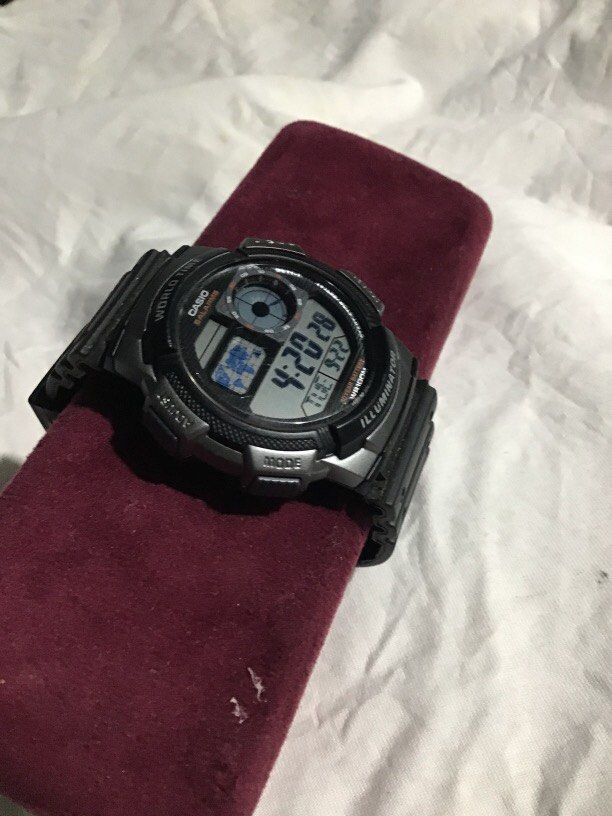 Casio AE-1000W (Category: Men's Watches) located in Baguio. Submitted by agozun61 (Listing ID 1463315983, Image 2). Description: Authentic casio black color.good running condition..