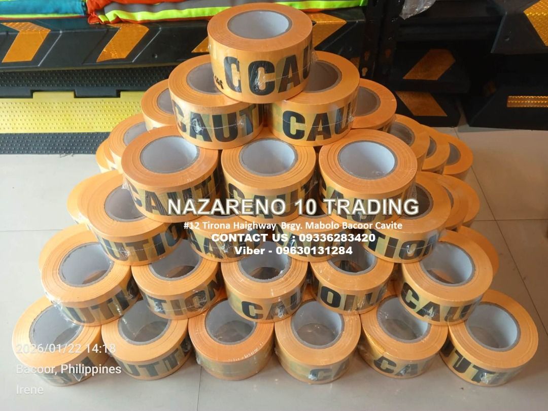 Caution Tape Danger Tape (Category: Looking For) located in Bacoor. Submitted by kajezame.2021 (Listing ID 1463177952, Image 1). Description: Caution Tape Danger Tape For More Details and Discount Contact Ms. Karen NAZARENO 10 TRADING 0963 0131 284 0933 6283 420 0956 7028 557 0933 8559 510 Landline: Look for Ms. Karen (046 ) 416 3920 Also available: • Traffic cone • Parking Block stopper • Hooded trash bin • Road Plastic Barrier • Spill boom • Fi