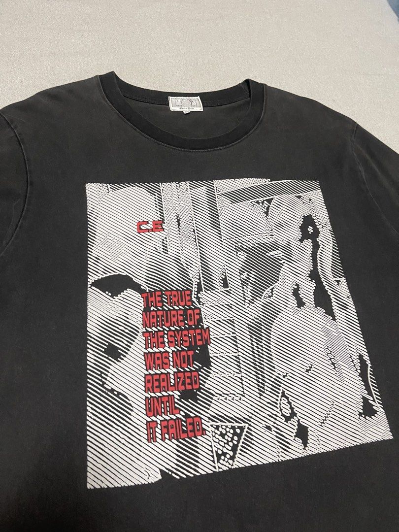 Cav Empt T.N System Tee (Category: Tshirts & Polo Shirts ) located in Bulacan. Submitted by sanjisthrift (Listing ID 1463297122, Image 2). Description: Size XL Width 22.5 Length 30.5 Good Condition 9/10 Good faded Minor hairlines.