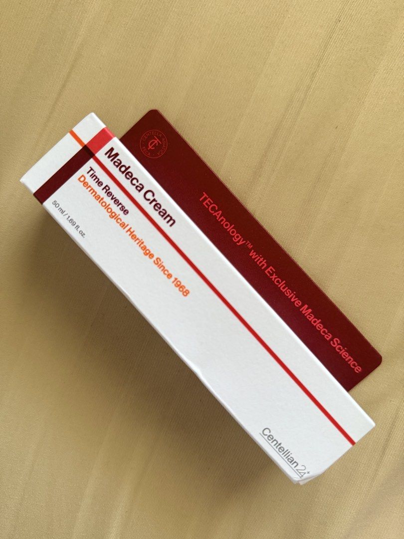 Centellian24 Madeca Cream Time Reverse 50ml (Category: Face Care) located in Pasay City. Submitted by anndrias (Listing ID 1463147174, Image 1). Description: - Centellian24 Madeca Cream - Time Reverse Formula - Dermatological heritage since 1968 - Features exclusive TECAnology with Madeca science - Enriched with Centella Asiatica - Size: 50ml / 1.69 fl. oz. - Expiry Date: 2028-12-03 RFS: Double purchase.