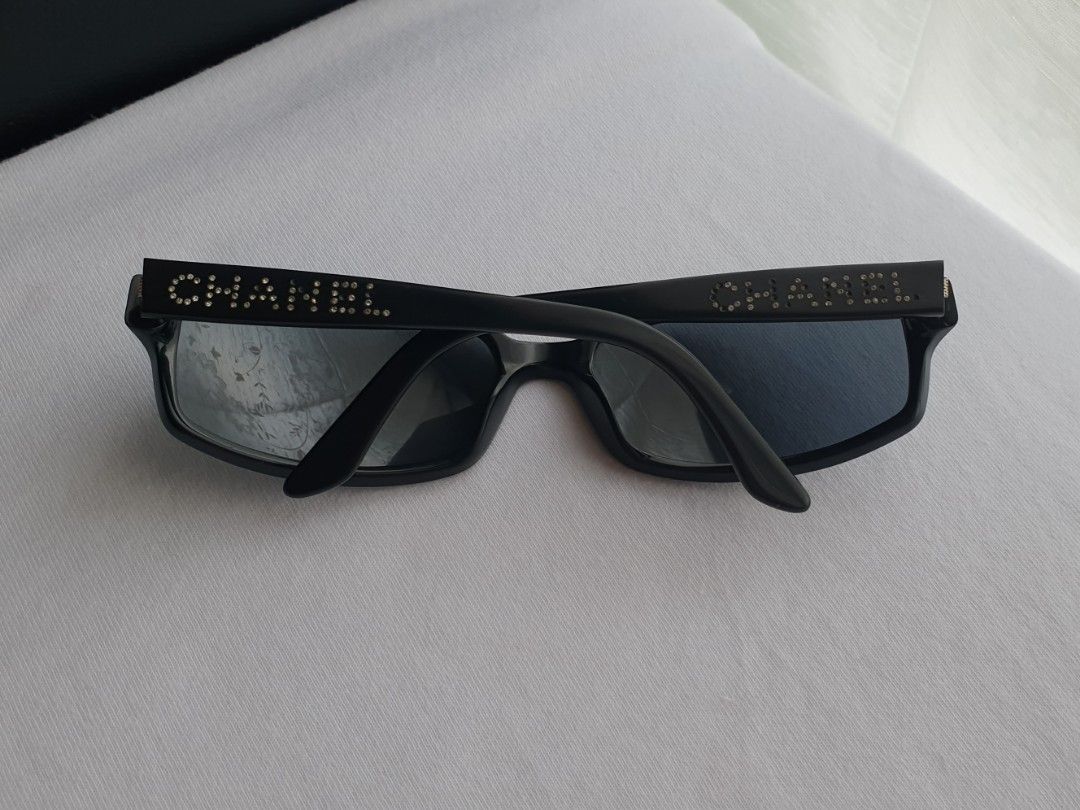Chanel Diamante Spellout Sunglasses (Category: Sunglasses & Eyewear) located in Quezon City. Submitted by WasalakTwo (Listing ID 1463243575, Image 3). Description: Bought in Japan Authentic As is where is Missing stones Open for delivery nationwide.