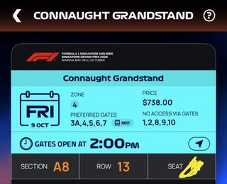 Cheapest F1 tickets on carousell 收藏品 3