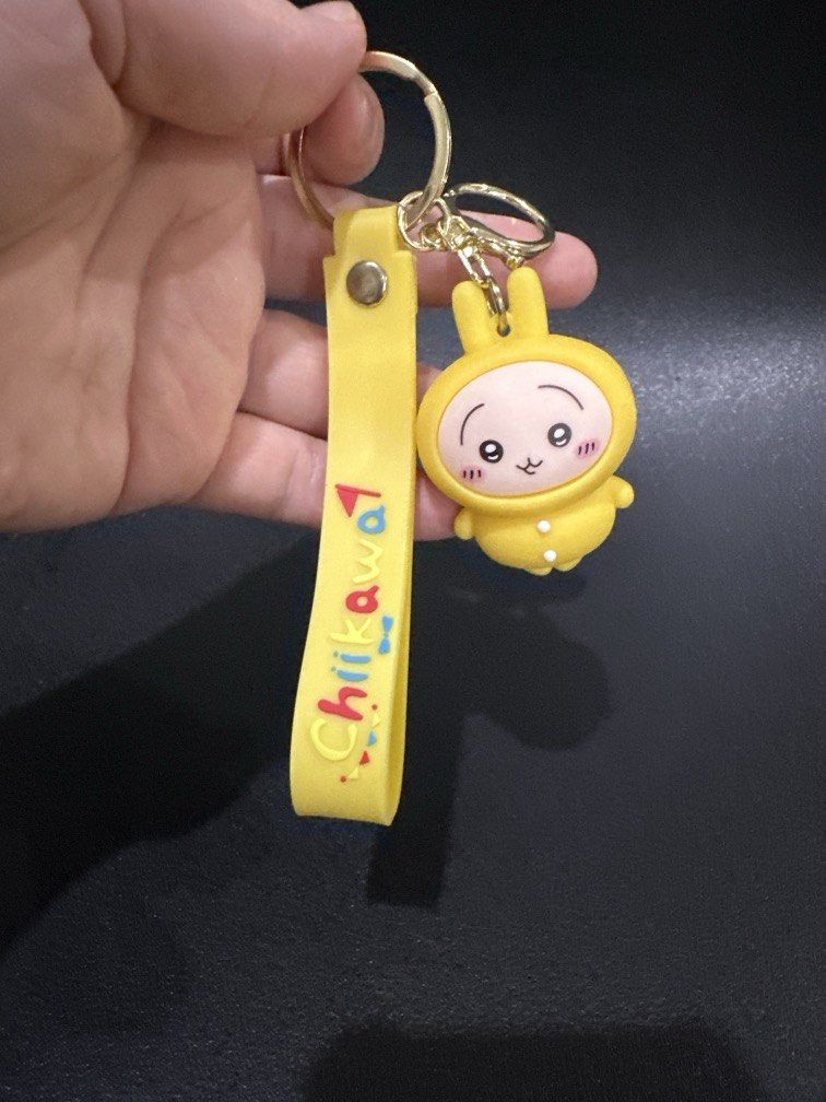 Chiikawa keychain (no markings) (Category: Character Goods) located in Manila. Submitted by krystalchewey_ (Listing ID 1463214619, Image 2). Description: Bnew Actual Photo Posted 199php Keychain Bagcharm NO MARKINGS.