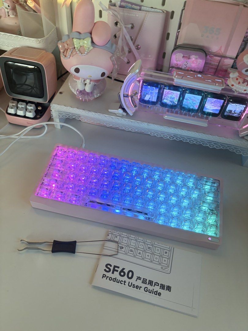 Chilkey SF60 60% Transparent Wired Keyboard (Category: Computer Keyboard) located in Paranaque City. Submitted by emmawtj (Listing ID 1463220453, Image 1). Description: orig price is USD 179 The Chilkey SF60 HE is a high-end 60% Hall Effect keyboard built for fast and precise performance. With 8K polling, 0.001mm Rapid Trigger sensitivity, adjustable actuation, and 0.08ms latency, it delivers a responsive experience in a compact 64-key layout. Sp