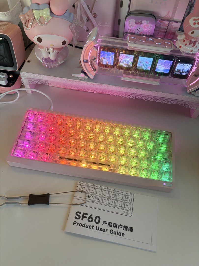 Chilkey SF60 60% Transparent Wired Keyboard (Category: Computer Keyboard) located in Paranaque City. Submitted by emmawtj (Listing ID 1463220453, Image 2). Description: orig price is USD 179 The Chilkey SF60 HE is a high-end 60% Hall Effect keyboard built for fast and precise performance. With 8K polling, 0.001mm Rapid Trigger sensitivity, adjustable actuation, and 0.08ms latency, it delivers a responsive experience in a compact 64-key layout. Sp