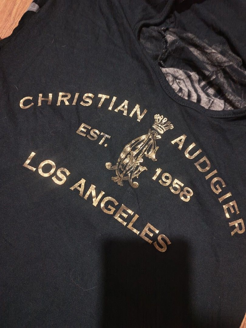 CHRISTIAN AUDIGIER (Category: Activewear) located in Calabanga. Submitted by just-thrift (Listing ID 1463224127, Image 3). Description: CHRISTIAN AUDIGIER ‎GOOD CONDITION ‎COLOR:9/10 ‎ISSUE MINIMAL HAIRLINE REMOVABLE ‎SIZE: MEDIUM ‎DIMES:16/24.5 ‎.