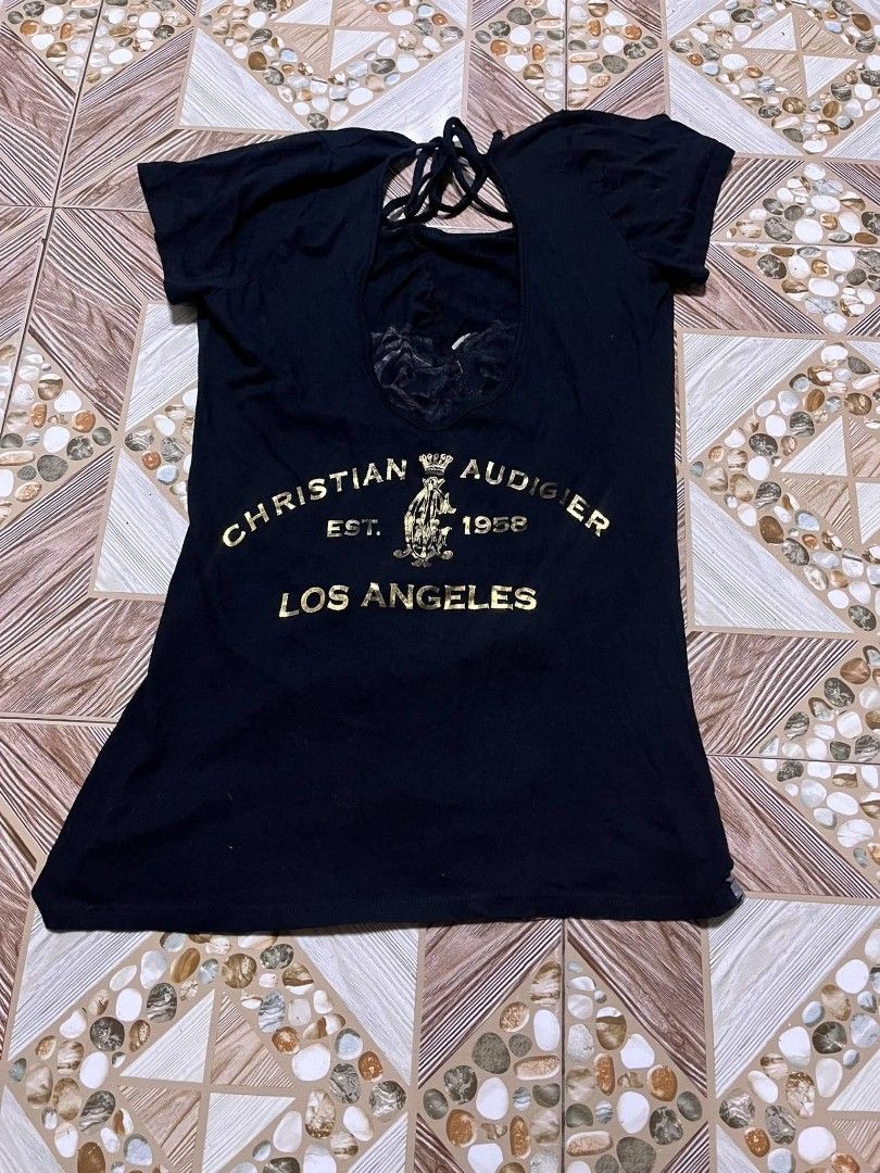 CHRISTIAN AUDIGIER (Category: Activewear) located in Calabanga. Submitted by just-thrift (Listing ID 1463224127, Image 1). Description: CHRISTIAN AUDIGIER ‎GOOD CONDITION ‎COLOR:9/10 ‎ISSUE MINIMAL HAIRLINE REMOVABLE ‎SIZE: MEDIUM ‎DIMES:16/24.5 ‎.