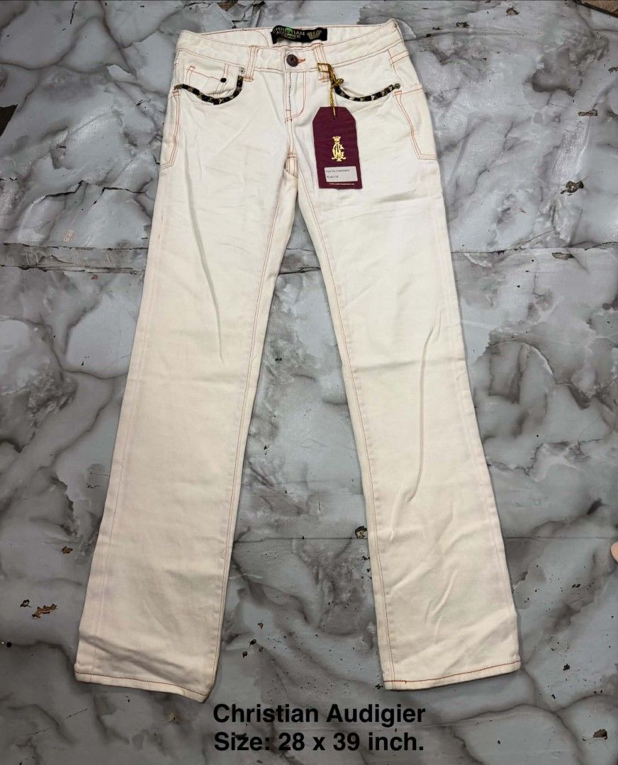 Christian Audigier Denim pants (Category: Jeans) located in Quezon City. Submitted by pinkystrends.co (Listing ID 1463159664, Image 1). Description: .